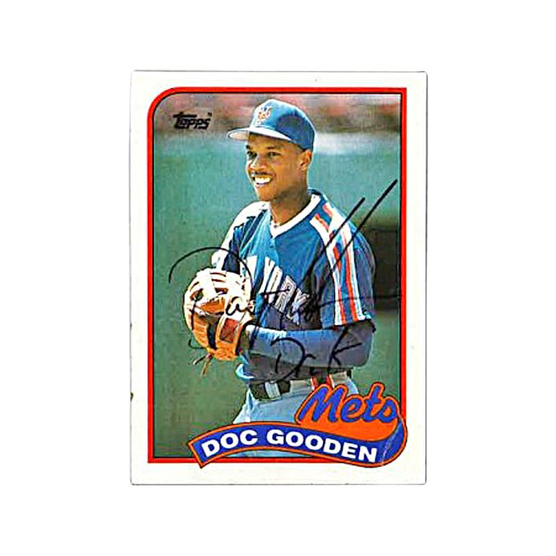Dwight Gooden autographed Baseball Card (New York Mets, Doc) 1992 Pinnacle  #111
