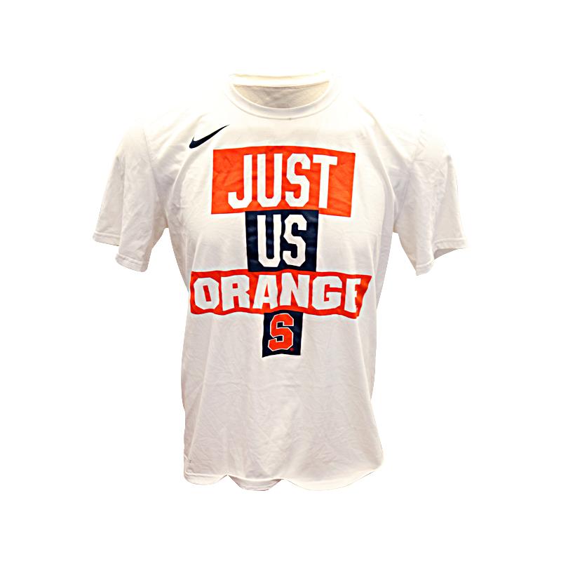 Alan Griffin Syracuse University Team Issued "Just Us Orange" T-Shirt (SizeL)