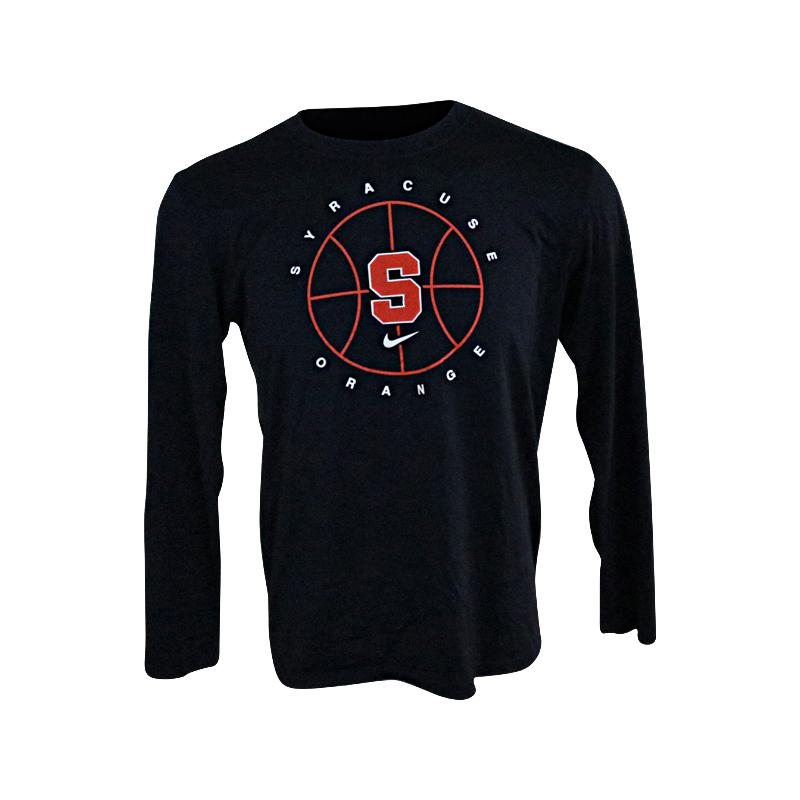 Alan Griffin Syracuse University Team Issued Blue Long Sleeve Shirt (Size L)