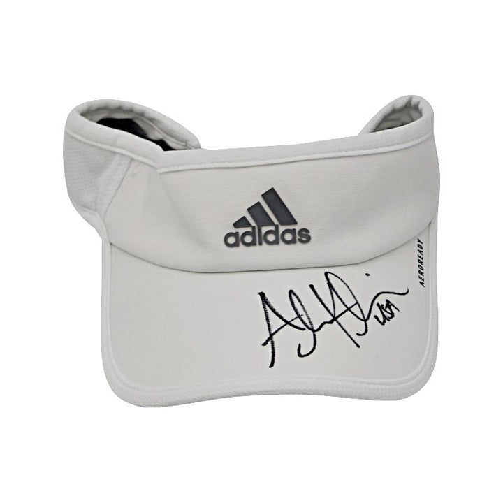 Alix Klineman Autographed & Game Worn White Adidas Visor Adjustable