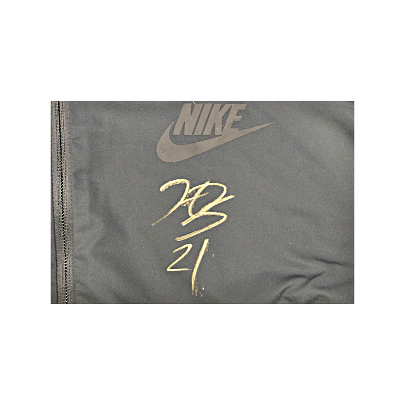 Hilary Knight Autographed Rink Worn Black Nike Zip Crew Neck Size XL