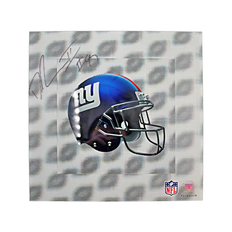 Dexter Lawrence New York Giants Autographed New York Giants 12"x12" 5D Print