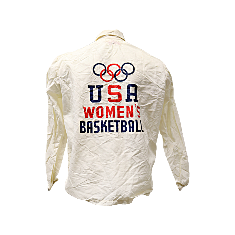 Nancy Lieberman Game Used USA Womens Basketball Warm-Up Jacket with "USA Womans Basketball" on Back