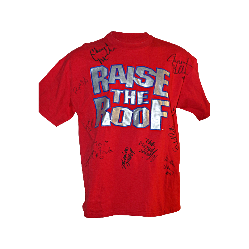 Nancy Lieberman Multi-Autographed "Raise The Roof" T-Shirt (Cheryl Miller, Zelma Thomas, Monique Ambers)