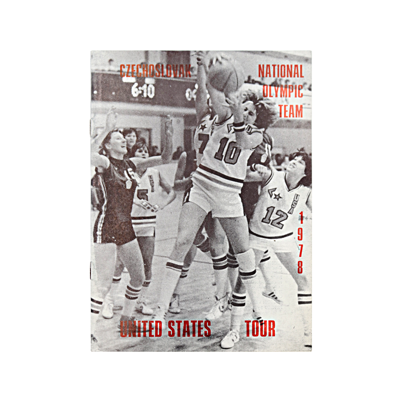 USA Womens Basketball Team Program from 1978 Olympics in Czechslovak