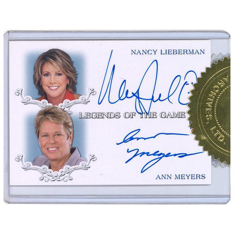 Nancy Lieberman/ Ann Meyers Autographed 2007 Limited Edition Trading Card