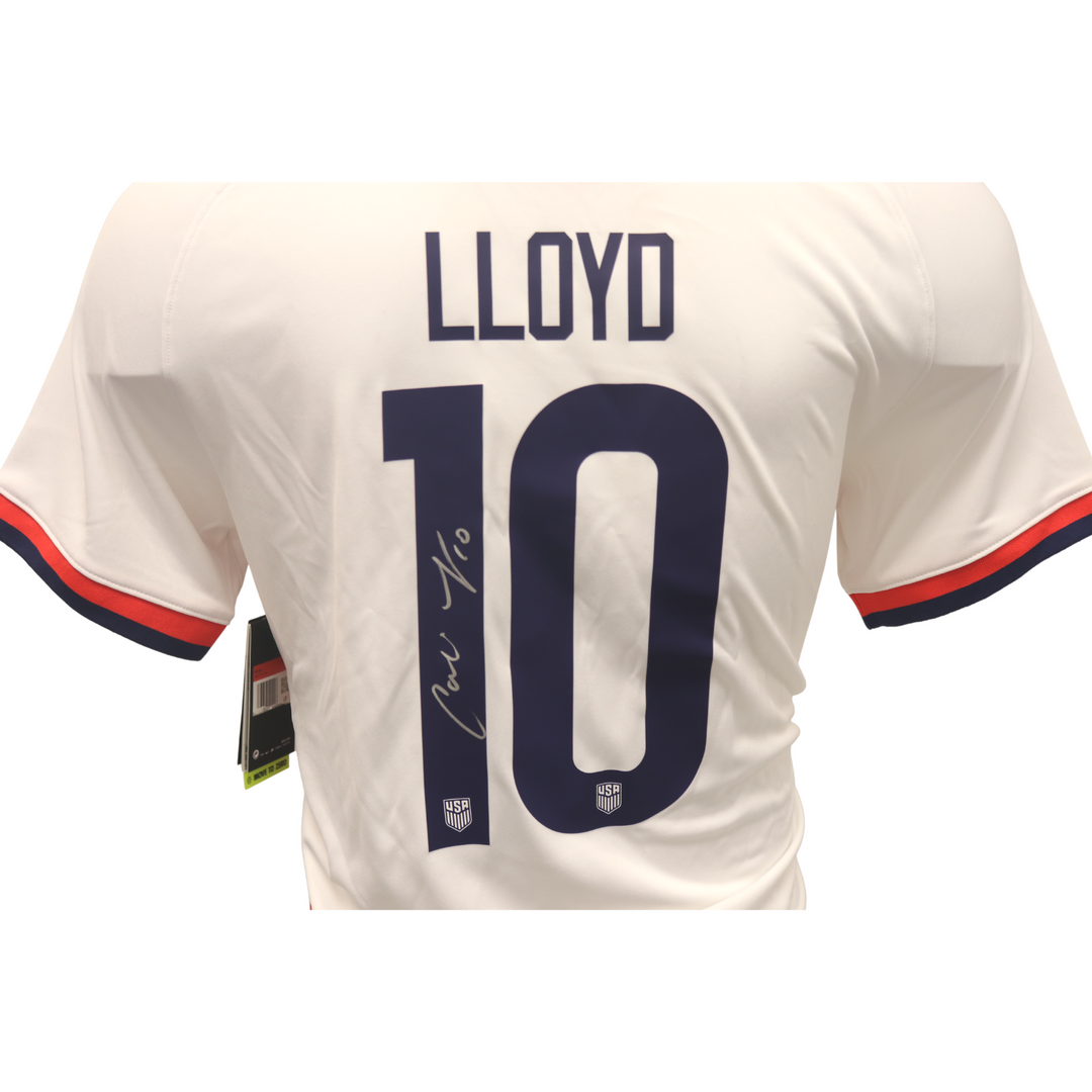 Carli Lloyd USWNT 2019 Autographed White Home Replica Jersey (CX Auth)
