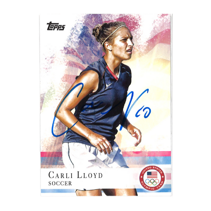 Carli Lloyd USWNT Autographed 2012 Topps US Olympic Team Trading Card #83(CX Auth)