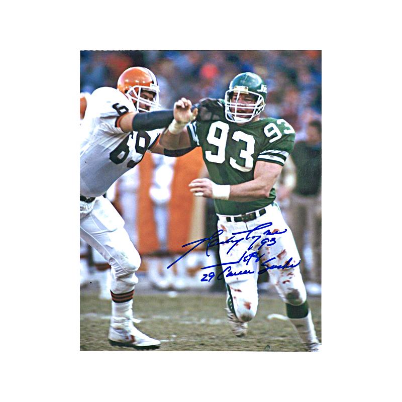 Marty Lyons New York Jets Autographed 8x10 Photo