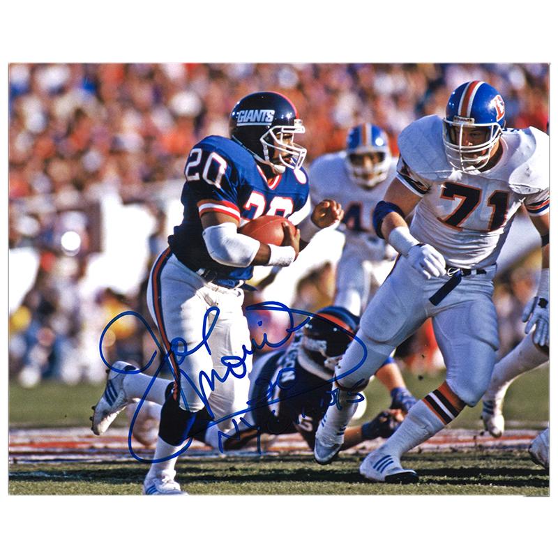 Tiki Barber New York Giants White Jersey Run Autographed 8x10 Photogra –  CollectibleXchange