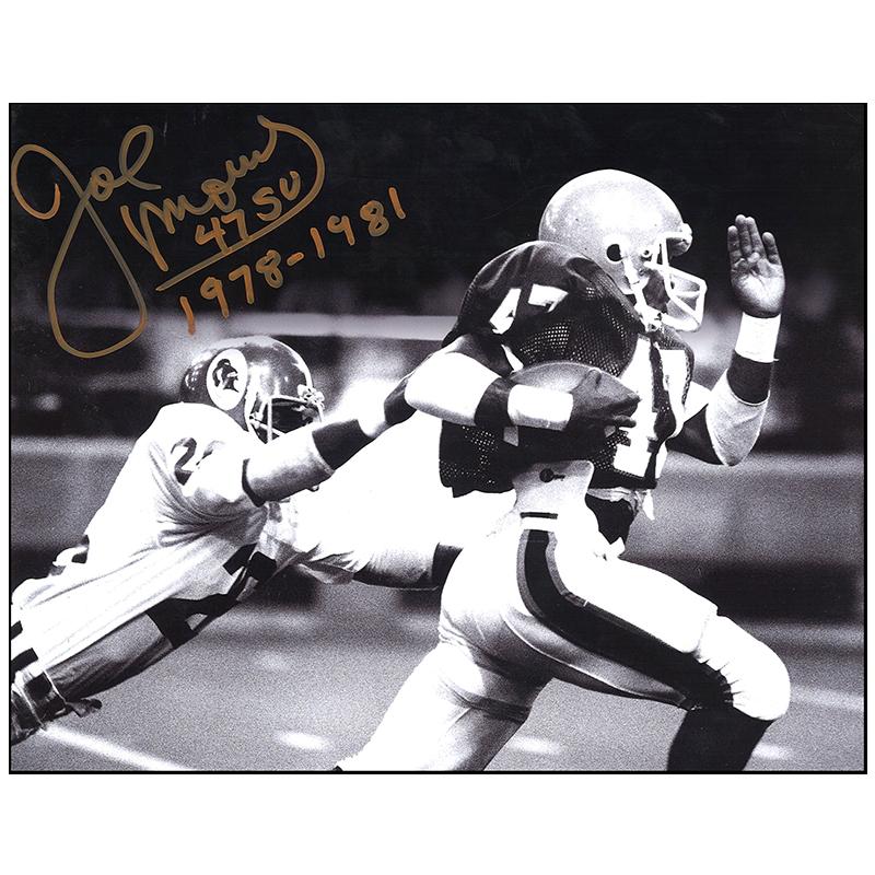 Joe Morris Syracuse University Autographed and Insc. "94 Yard Kickoff Return to open the Dome" 8x10 Photo