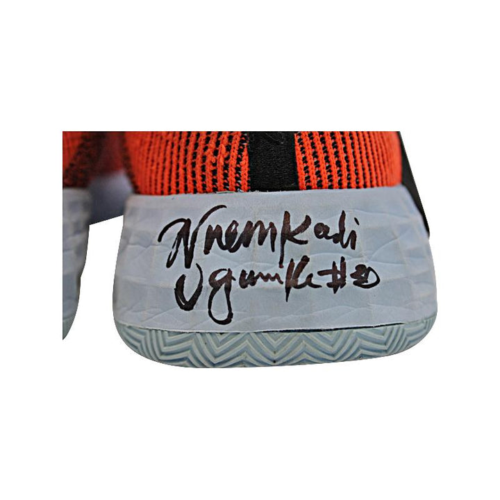 Nneka Ogwumike Los Angeles Sparks Autographed Game Used Orange Adidas Sneakers (Size 12)