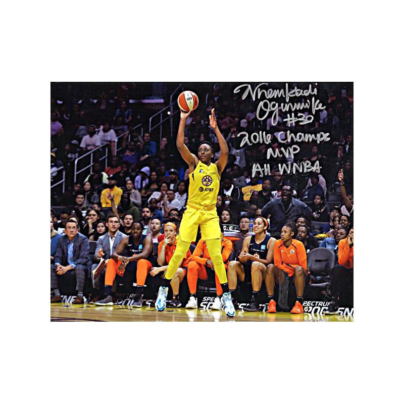 Nneka Ogwumike Los Angeles Sparks Autographed and Insc. "2016 Champs, MVP, All-WNBA" 8x10 Photo