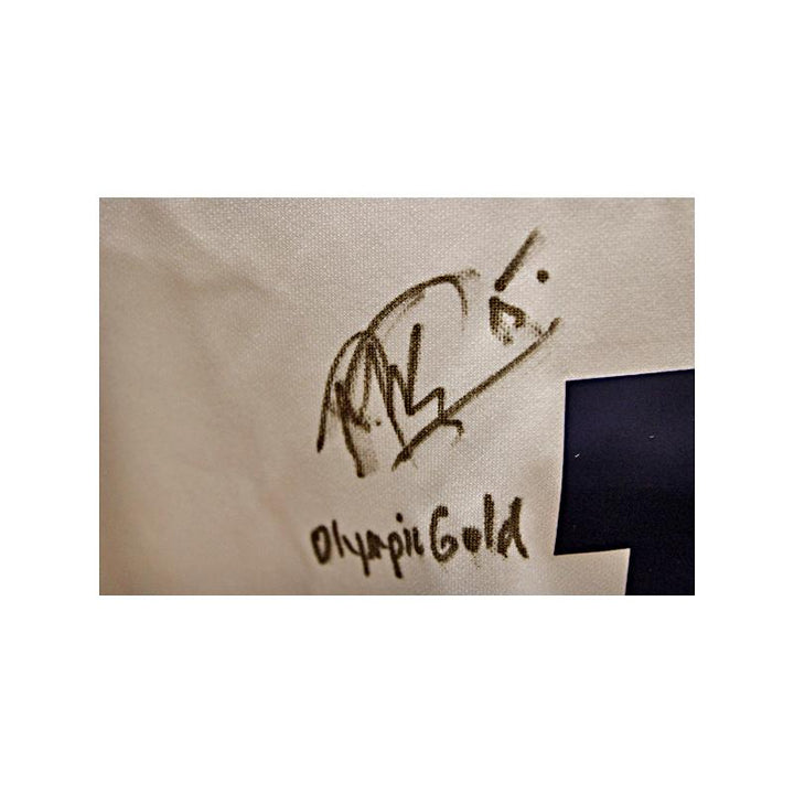 Megan Rapinoe Autographed & Inscribed "Olympic Gold" USA Soccer Jersey with Gold 2019 FIFA World Cup Champions Patch (Size L)