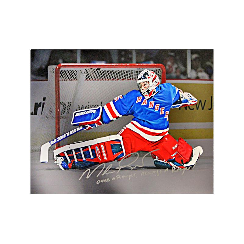 Mike Richter New York Rangers Autographed and Insc. "Once a Ranger, Always a Ranger" 16x20 Photo