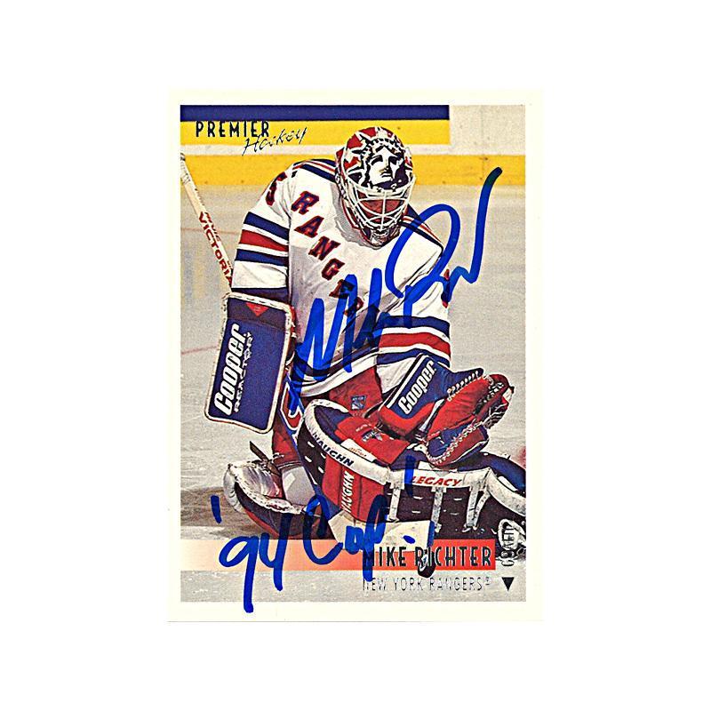 Mike Richter New York Rangers Autographed Reebok Premier Hockey