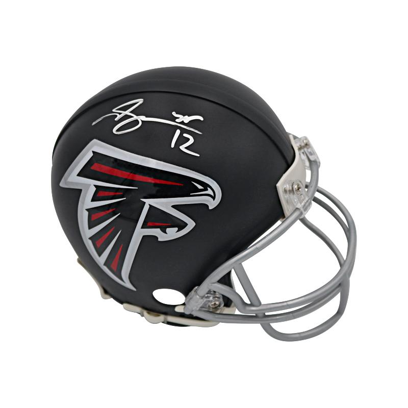 Mohamed Sanu Atlanta Falcons Autographed Falcons Mini-Helmet