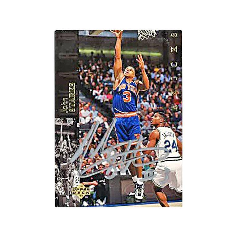 John Starks Autographed and Inscribed #3 1994 Upperdeck Trading Card