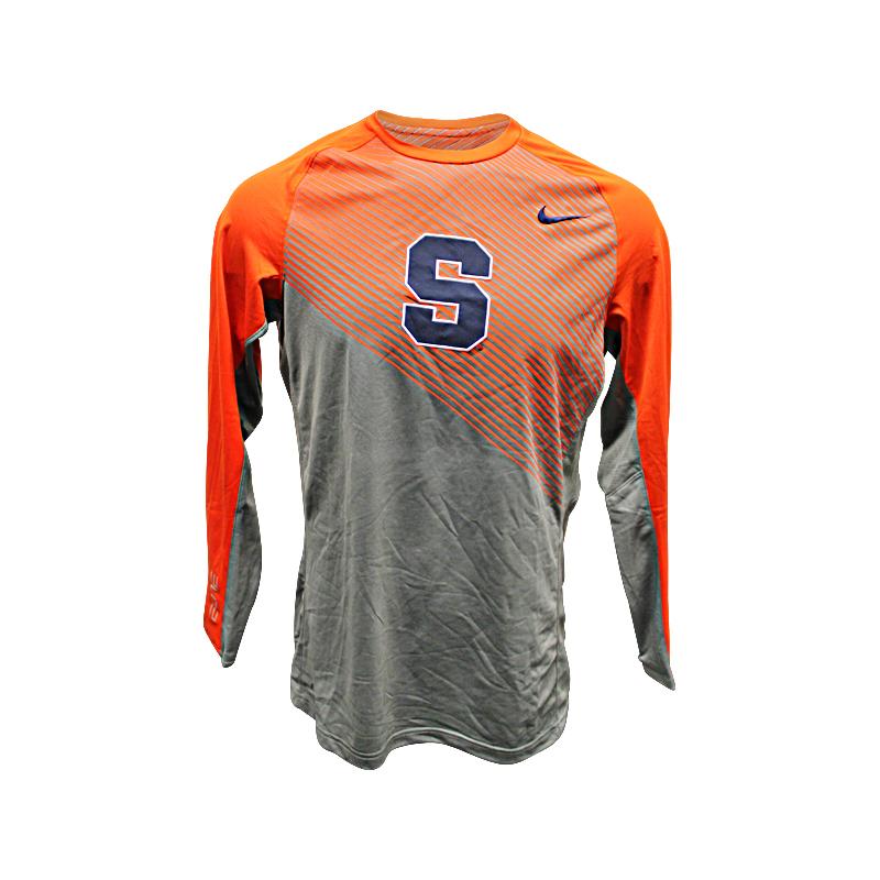Syracuse University Orange/Gray Nike Performance Shirt (Size L)