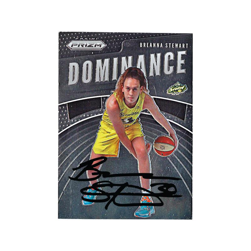 Breanna Steart Seattle Storm Autographed 2020 Panini Prizm "Dominance" Trading Card