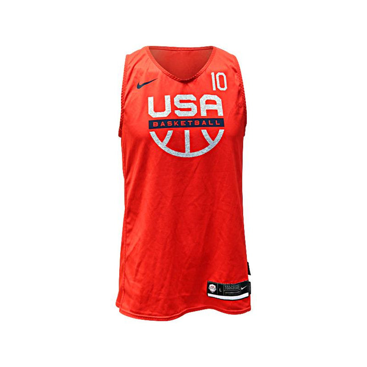Breanna Stewart Seattle Storm Autographed Team Issued Team USA Red/Grey Reversible Practice Jersey Size L