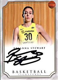 Breanna Stewart Seattle Storm Autographed Basketball Signatures Card