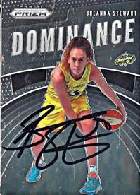 Breanna Stewart Seattle Storm Autographed Prizm Dominance Card
