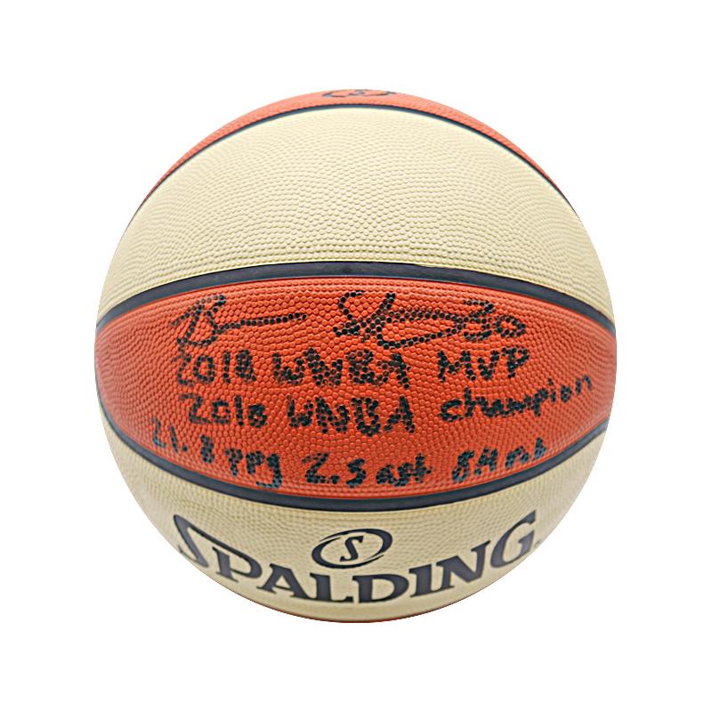 Breanna Stewart Seattle Storm Autographed & Inscribed 2018 WNBA Stat Basketball (CX Auth)