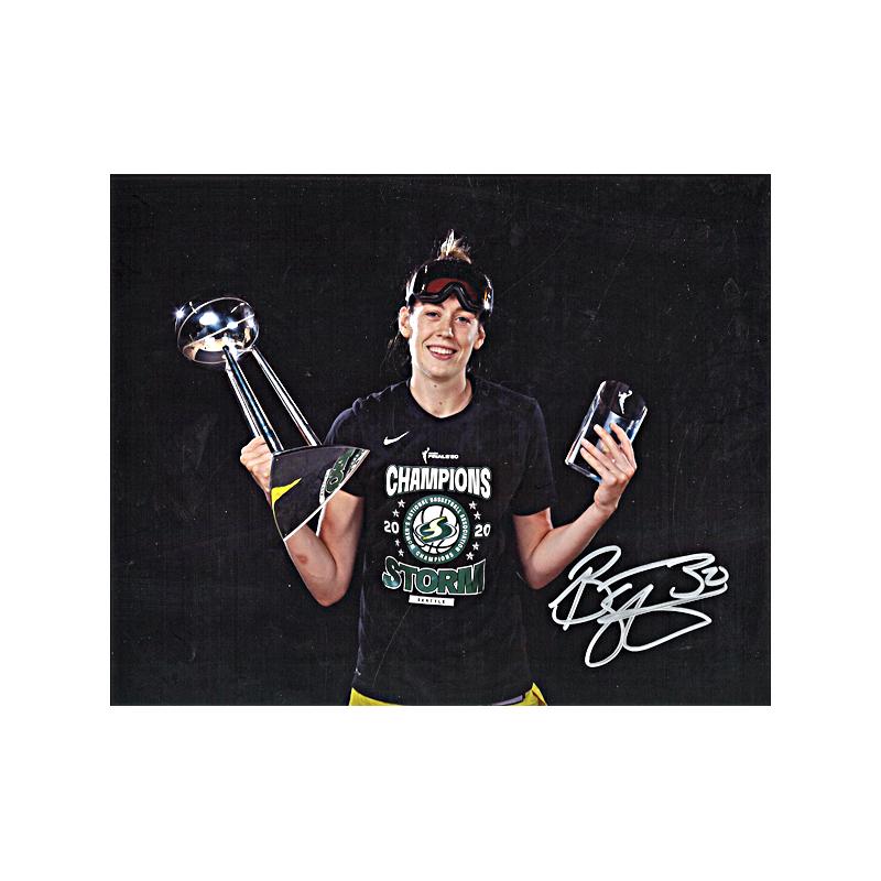 Breanna Stewart Seattle Storm Autographed Championship Spotlight 8x10 Photo (CX Auth)