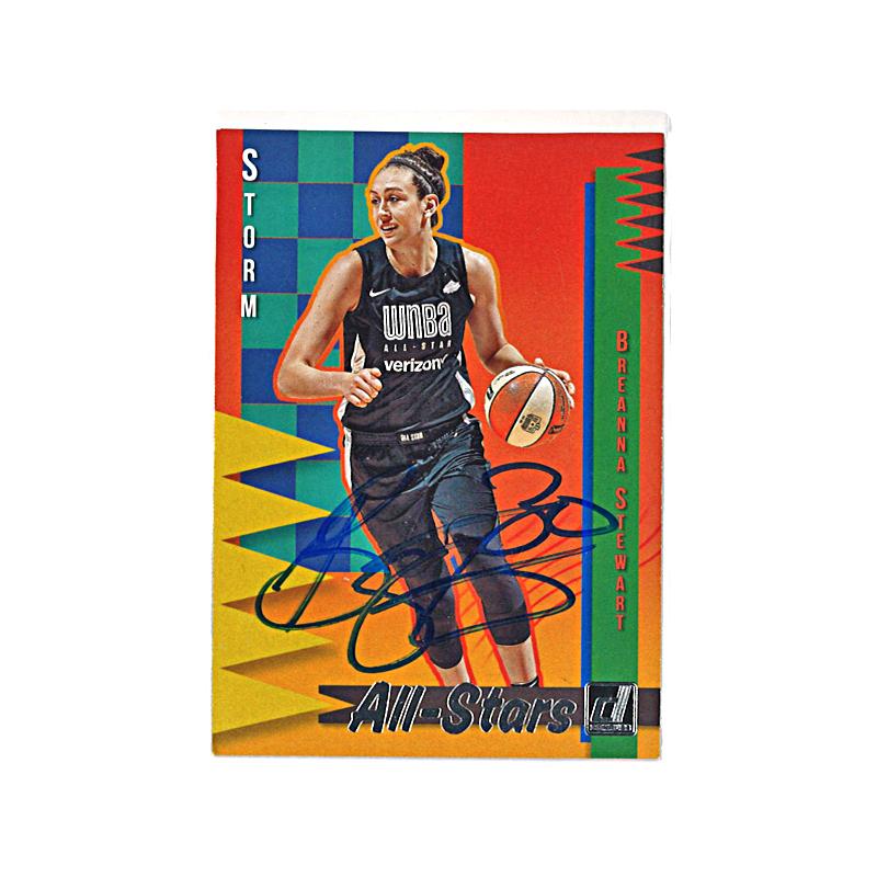 Breanna Stewart Seattle Storm Autographed 2019 Panini Donruss All-Stars Trading Card  (CX Auth)