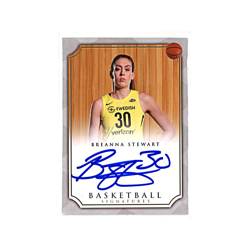 Breanna Stewart Seattle Storm Autographed Basketball Signatures Trading Card  (CX Auth)