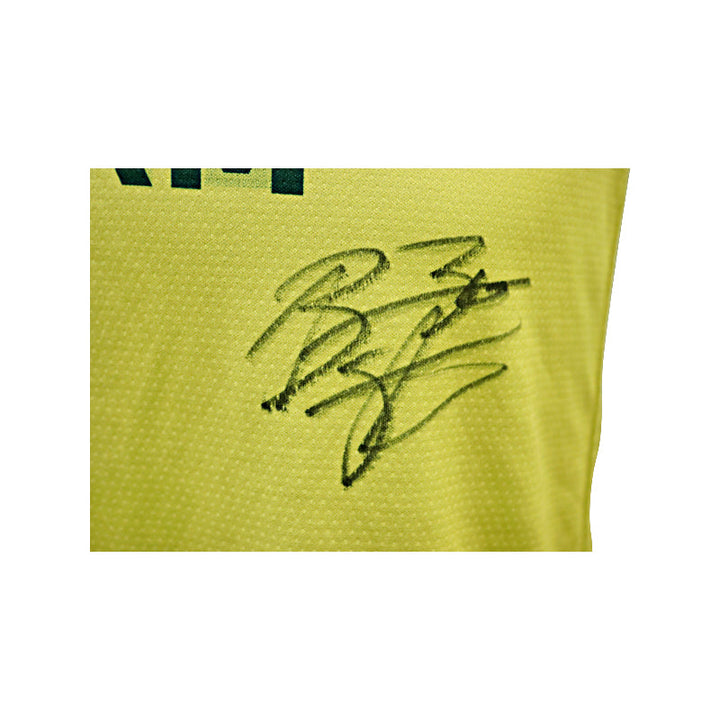 Breanna Stewart Seattle Storm Autographed Used Reversible Yellow/Grey Practice Jersey (CX Auth / Stewart LOA)