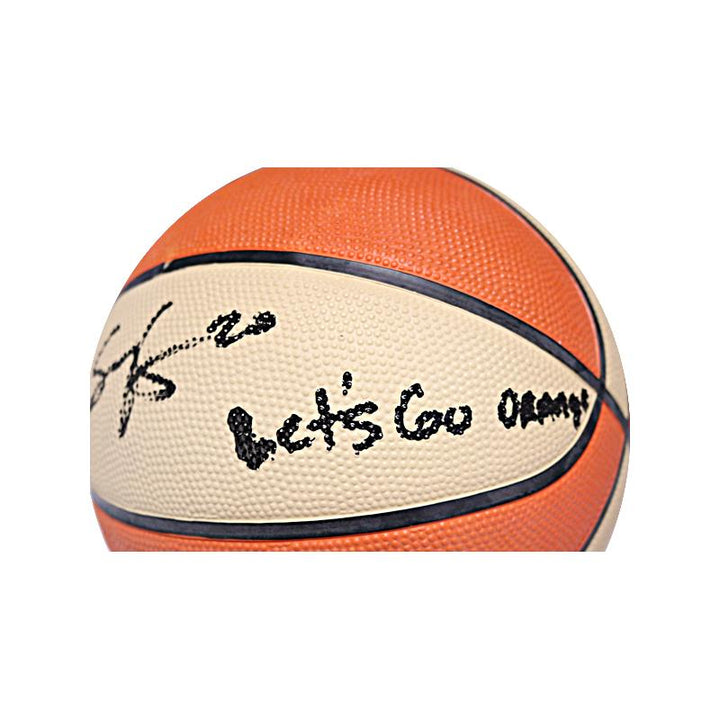 Brittney Sykes Los Angeles Sparks Autograph WNBA Game Ball Series, Insc. " Let's Go Orange"