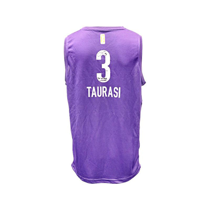 Diana Taurasi Phoenix Mercury Autographed and Insc. "3x WNBA Champ!" Purple Jersey Size L