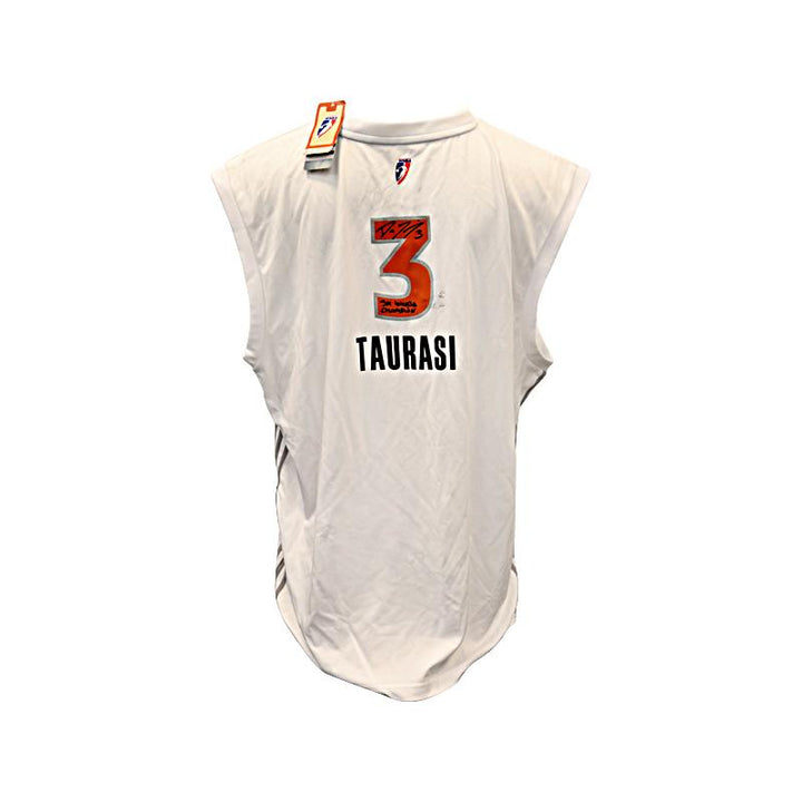 Diana Taurasi Phoenix Mercury Imperfect Autographed and Inscribed 3x WNBA Champion White Jersey Size 2XL