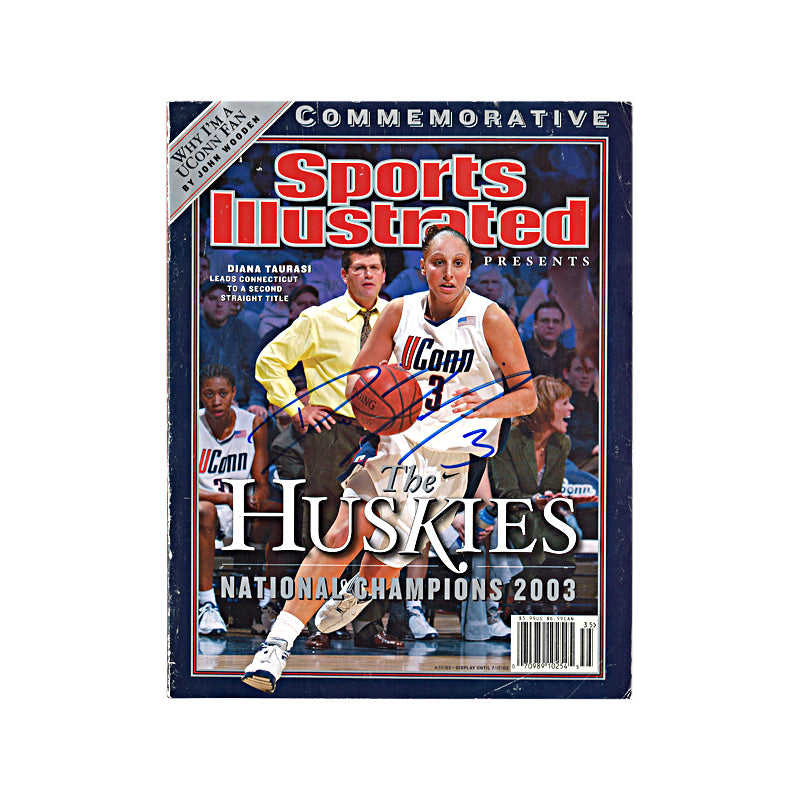 Diana Taurasi Phoenix Mercury Autographed Sports Illustrated The Huskies National Champions 2003 Commemorative Issue