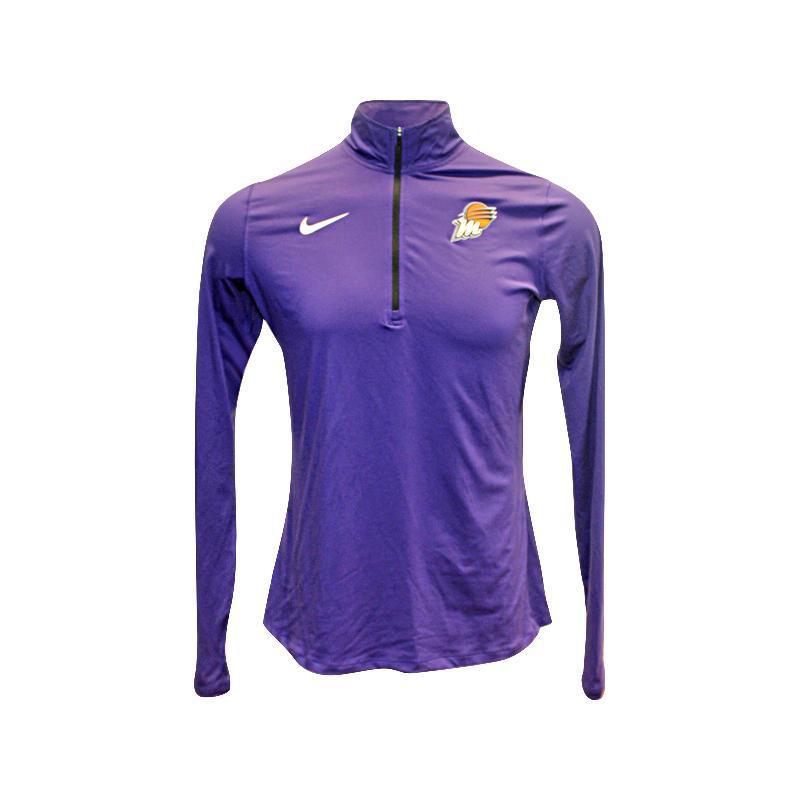 Diana Taurasi Phoenix Mercury Purple Quarter Zip Sweatshirt (Size L Tall)