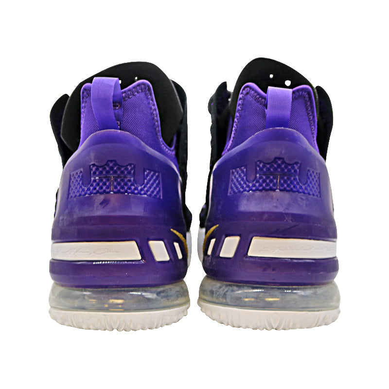 Diana Taurasi Phoenix Mercury Autographed 5/18/2021 Game Worn Pair of Nike Black/Purple Lebron 18 Sneakers (Taurasi LOA)