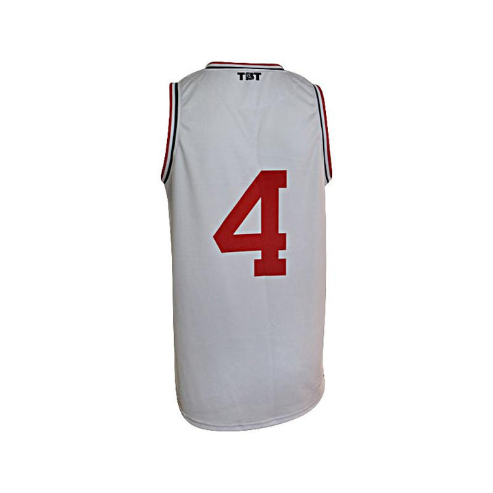 Wolf Blood TBT 2021 Team Issued White/Red Jersey #4 (Size L)
