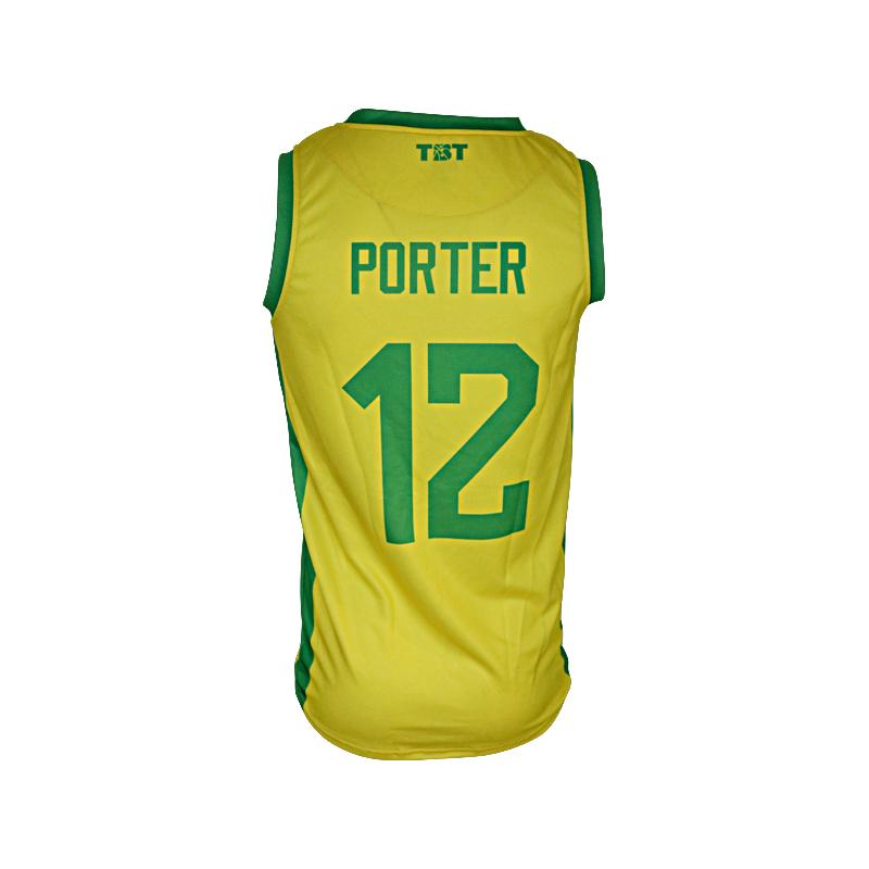 Always Us TBT Team Issued Yellow/Green #12 Porter Jersey (Size S)
