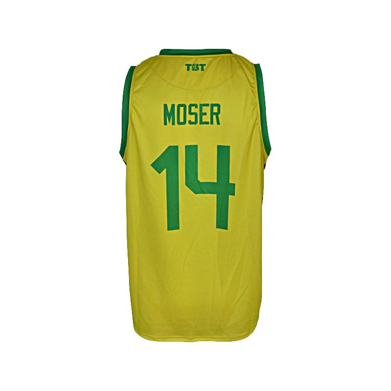 Always Us TBT Team Issued Yellow/Green #14 Moser Jersey (Size XL)