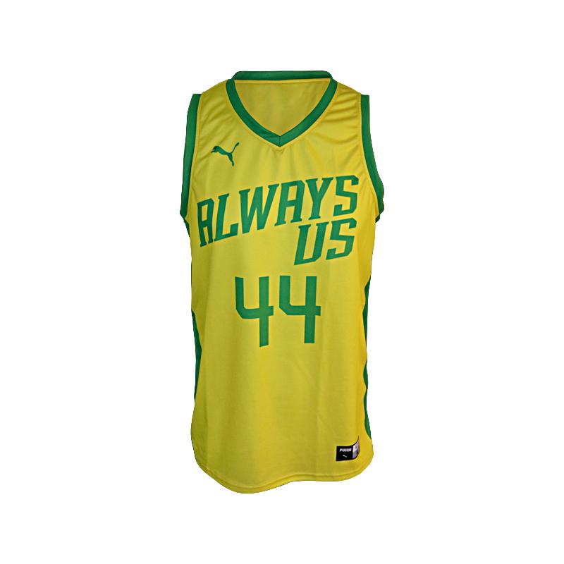 Always Us TBT Team Issued Yellow/Green #44 Taylor Jersey (Size L)