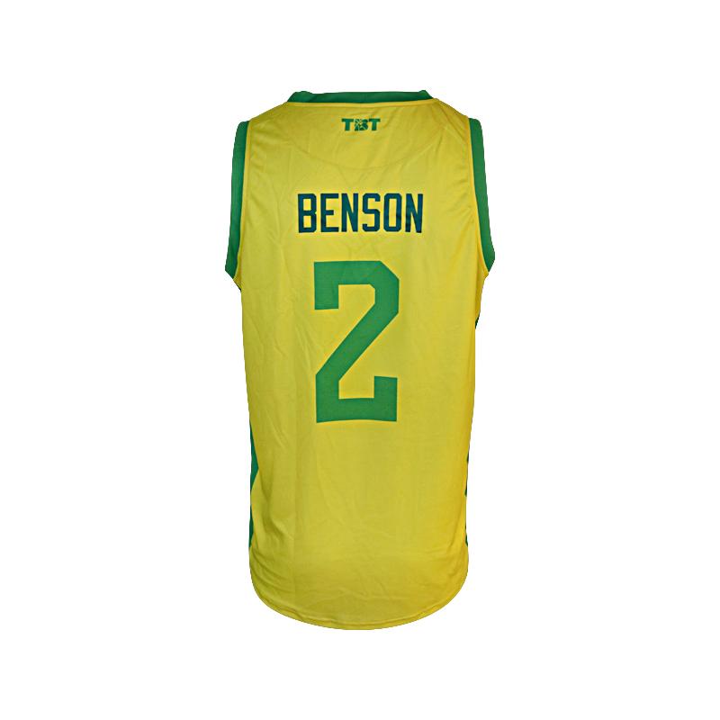 Always Us TBT Team Issued Yellow/Green #2 Benson Jersey (Size L)