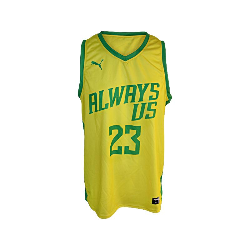 Always Us TBT Team Issued Yellow/Green #23 Jersey (Size XL)