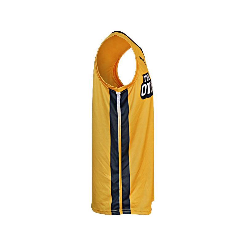 The Overlooked Team TBT Issued Yellow/Navy #32 Jersey (Size XXL)