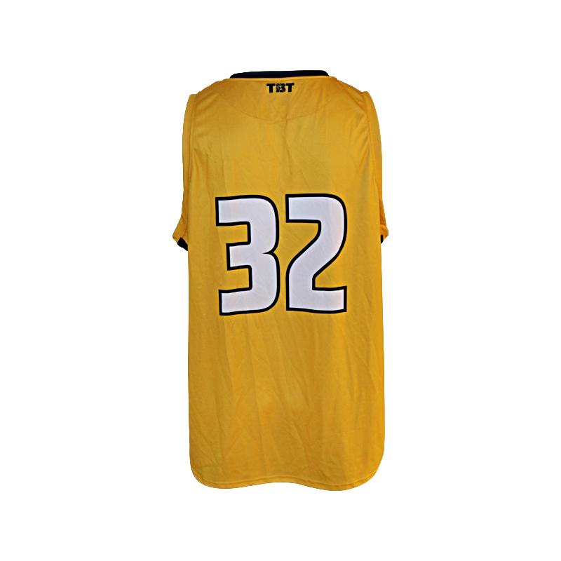 The Overlooked Team TBT Issued Yellow/Navy #32 Jersey (Size XXL)