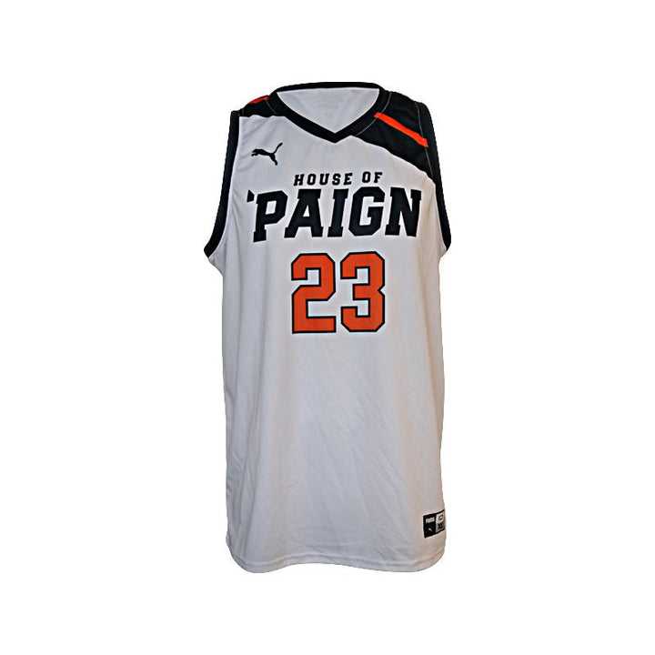 House of 'Paign TBT Team Issued White/Navy/Orange #23 Jersey (Size XL)