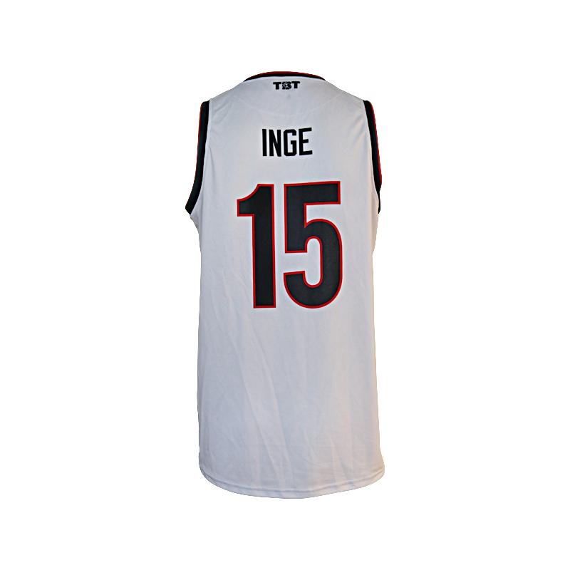 Brotherly Love TBT Team Issued White/Red/Black #15 Inge (Size L)