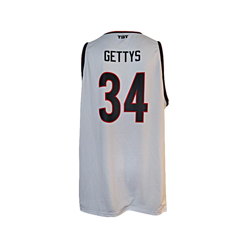 Brotherly Love TBT Team Issued White/Red/Black #34 Gettys (Size XXXL)