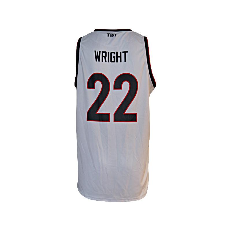 Brotherly Love TBT Team Issued White/Red/Black #22 Wright (Size XL)
